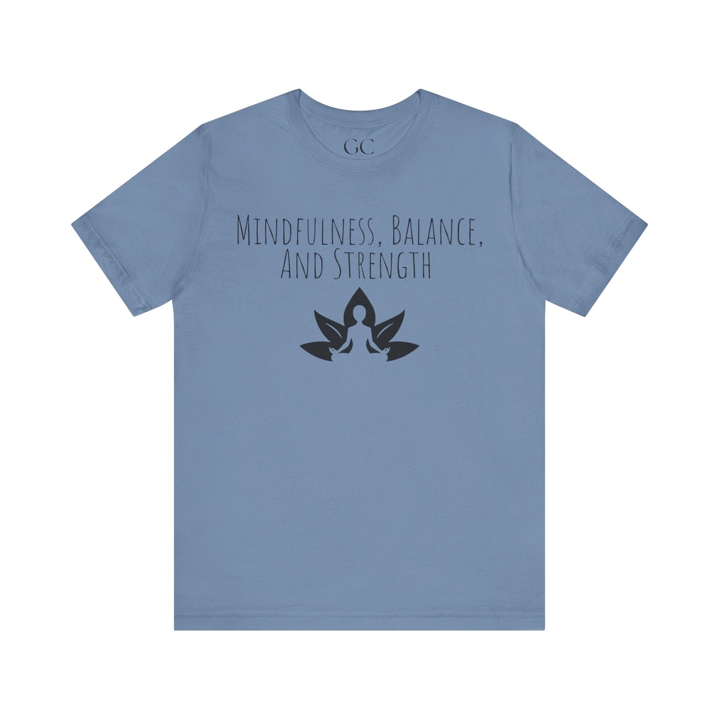 Mindfulness Yoga T-Shirt | Lotus Flower Balance Tee | Gift for Yogis & Wellness Lovers
