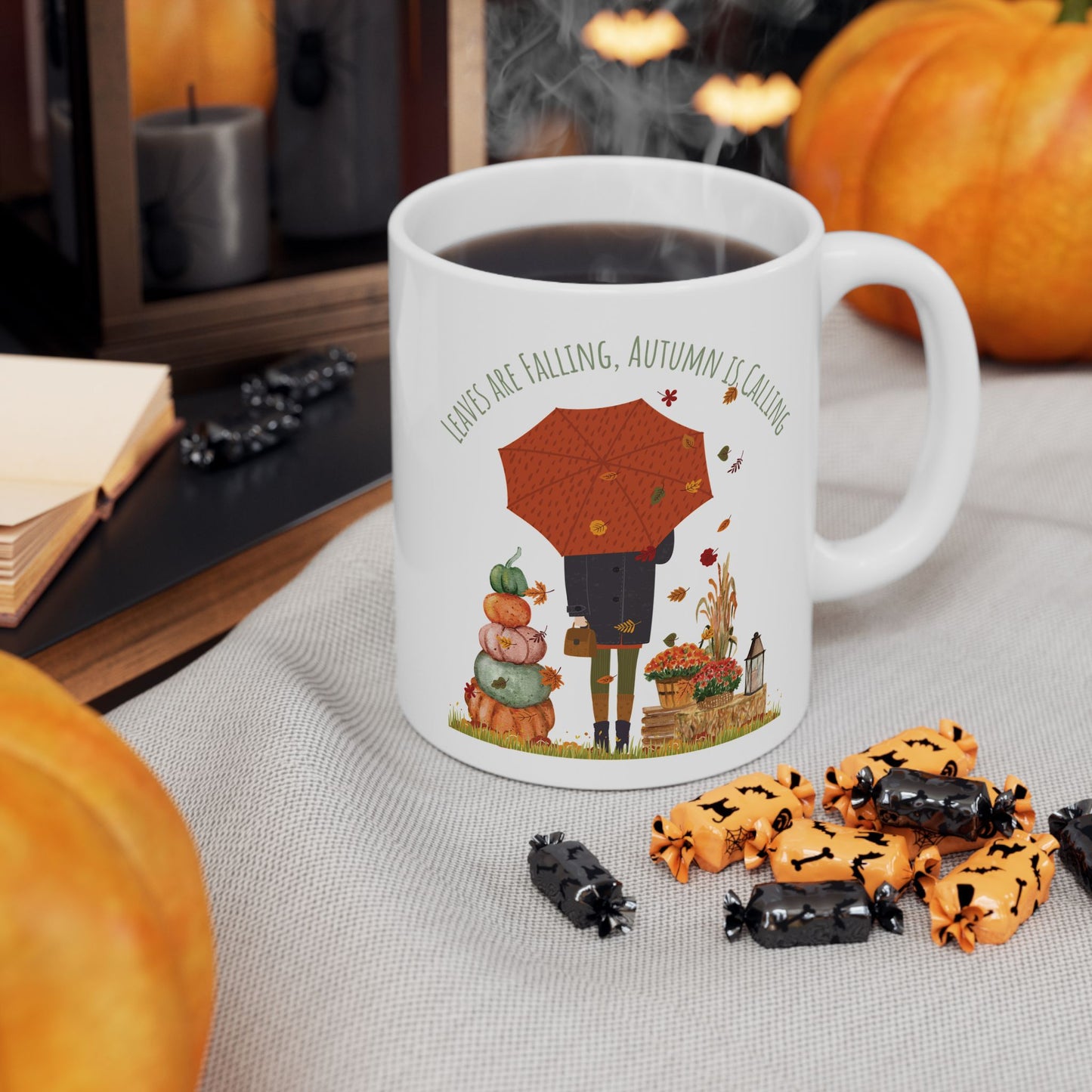 Leaves Are Falling, Autumn Is Calling – Cozy Fall Mug