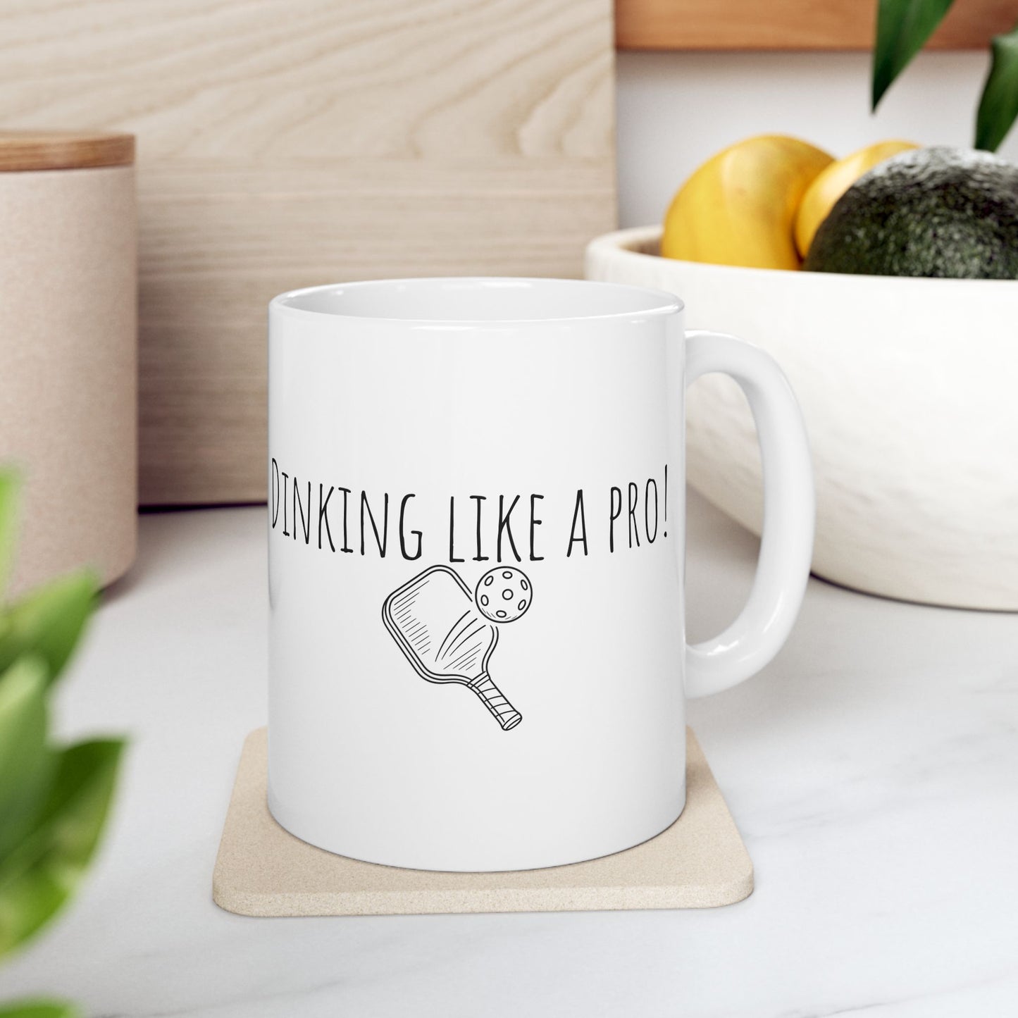 Dinking Like a Pro Mug | Funny Pickleball Coffee Cup | Gift for Pickleball Lovers