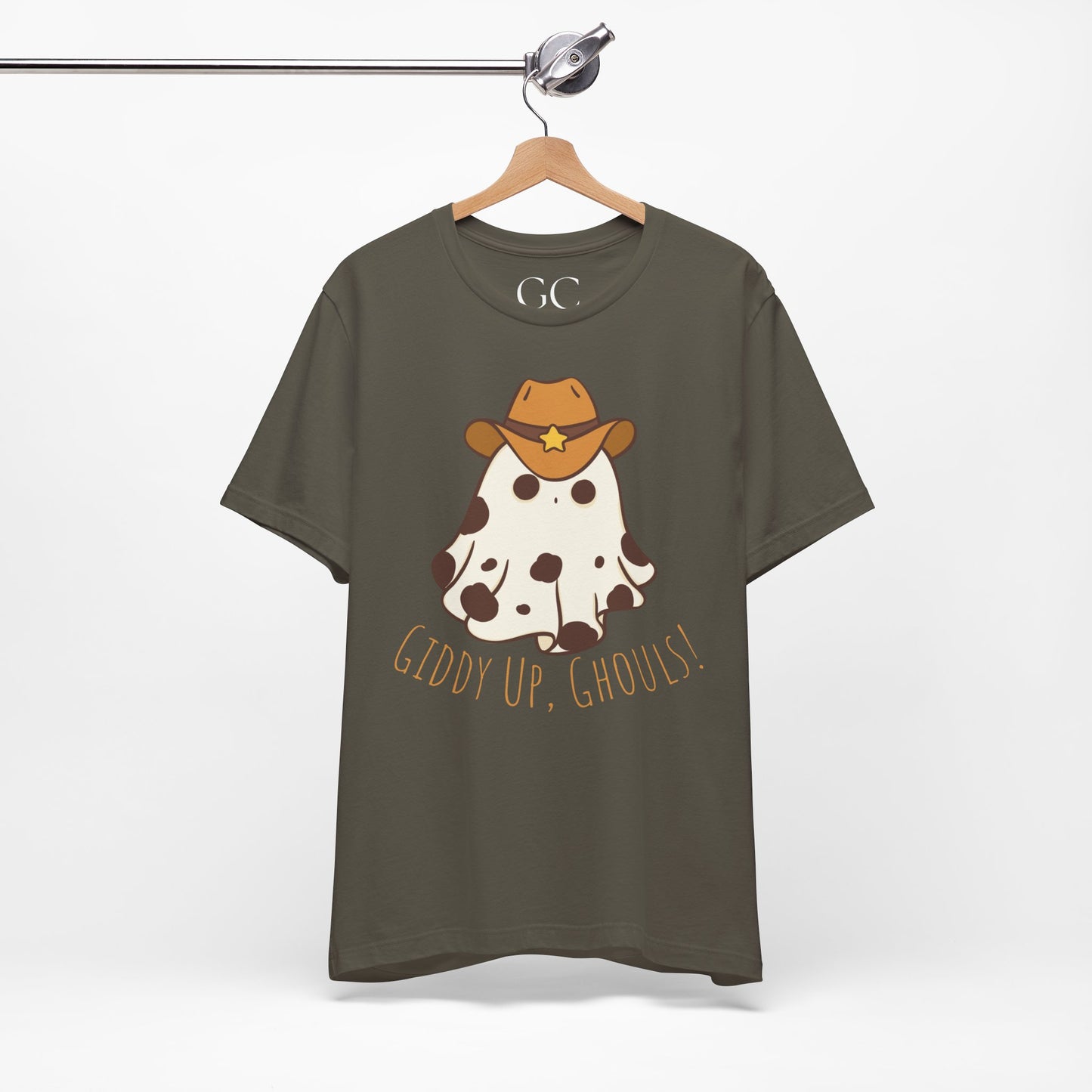 Giddy Up, Ghouls! – Cowboy Ghost Halloween Tee