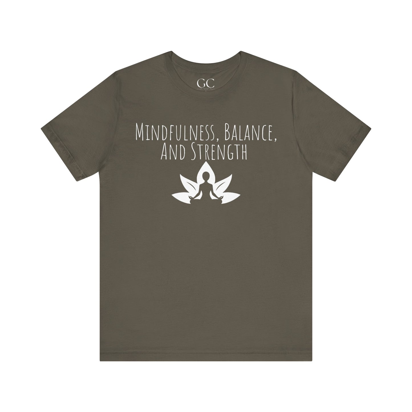 Mindfulness Yoga T-Shirt | Lotus Flower Balance Tee | Gift for Yogis & Wellness Lovers