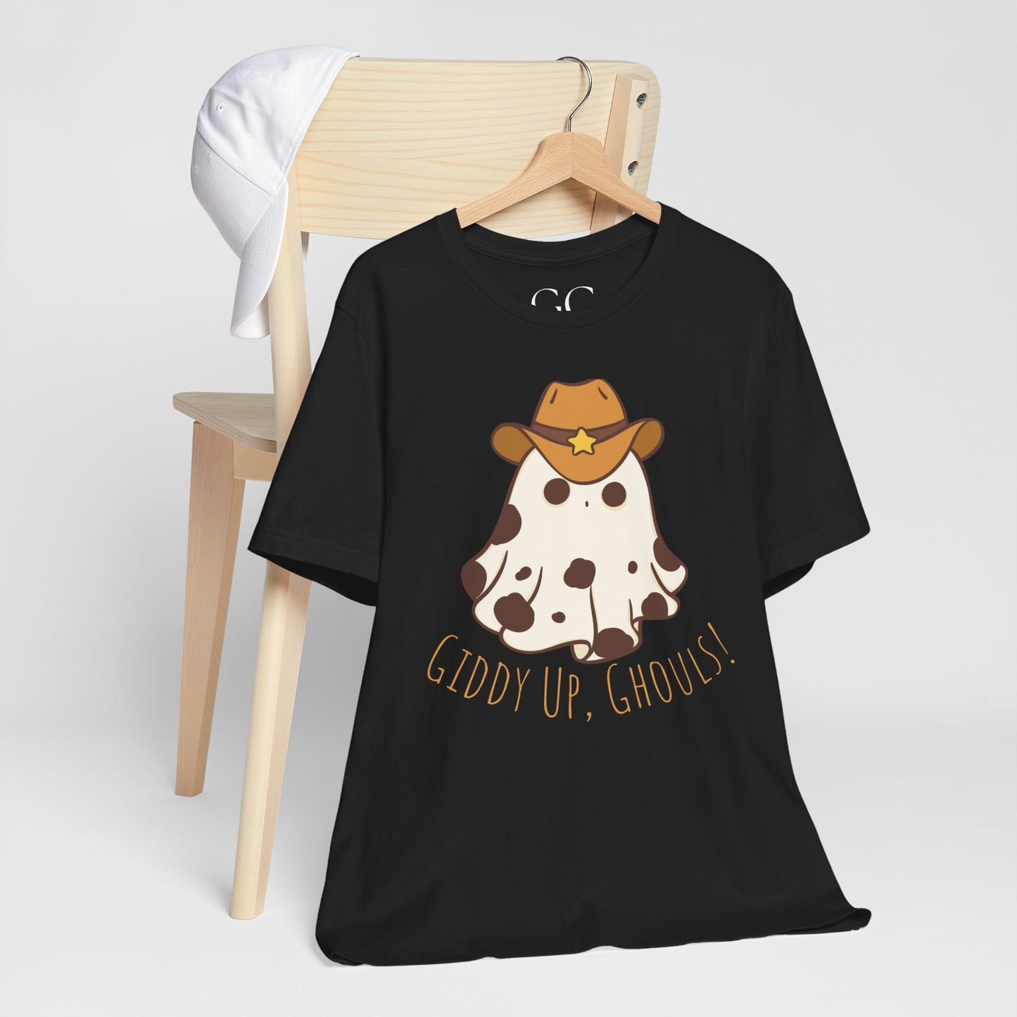 Giddy Up, Ghouls! – Cowboy Ghost Halloween Tee
