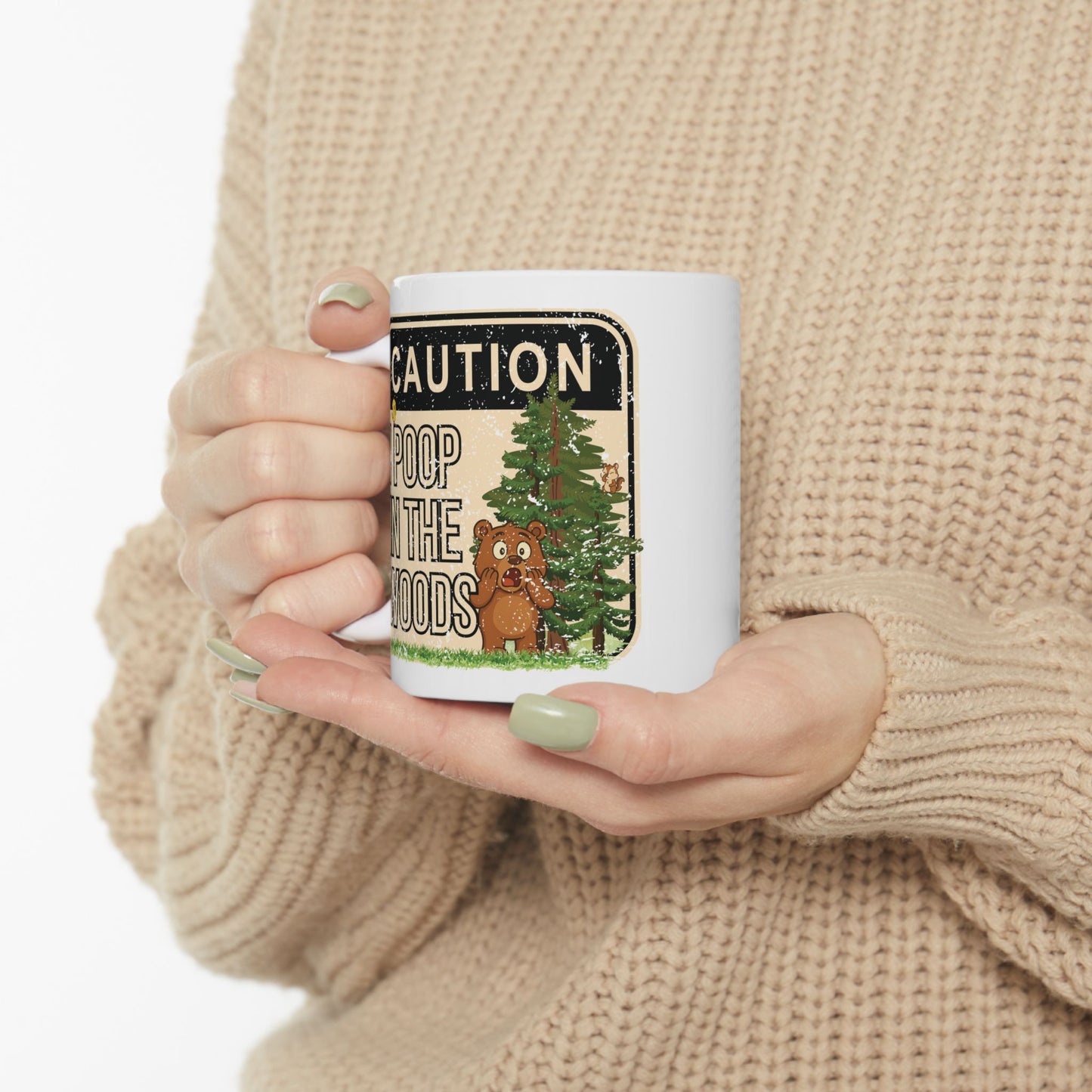 I Poop in the Woods Mug | Funny Camping Coffee Cup | Nature Lover Gift
