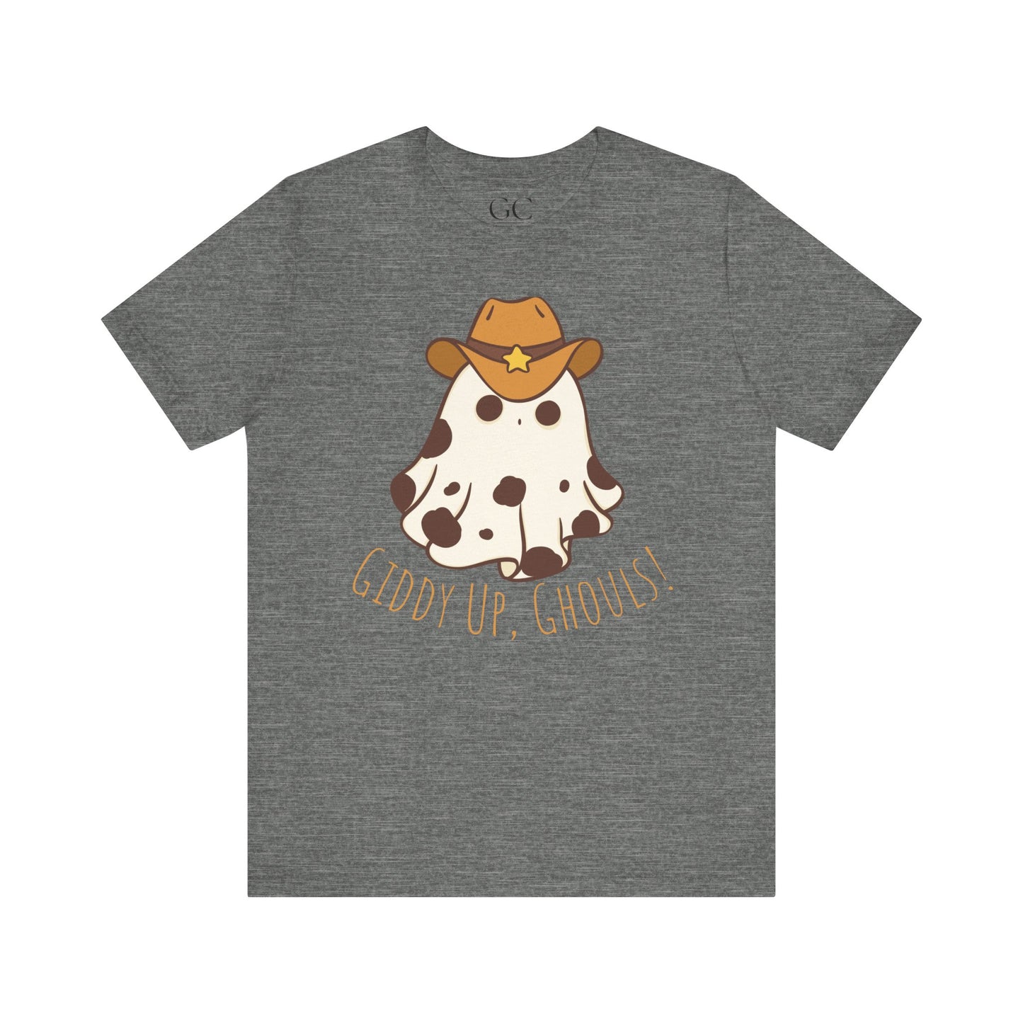 Giddy Up, Ghouls! – Cowboy Ghost Halloween Tee