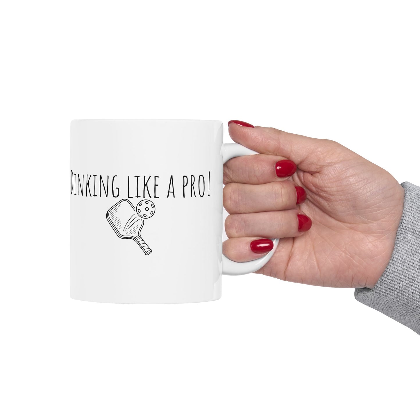 Dinking Like a Pro Mug | Funny Pickleball Coffee Cup | Gift for Pickleball Lovers