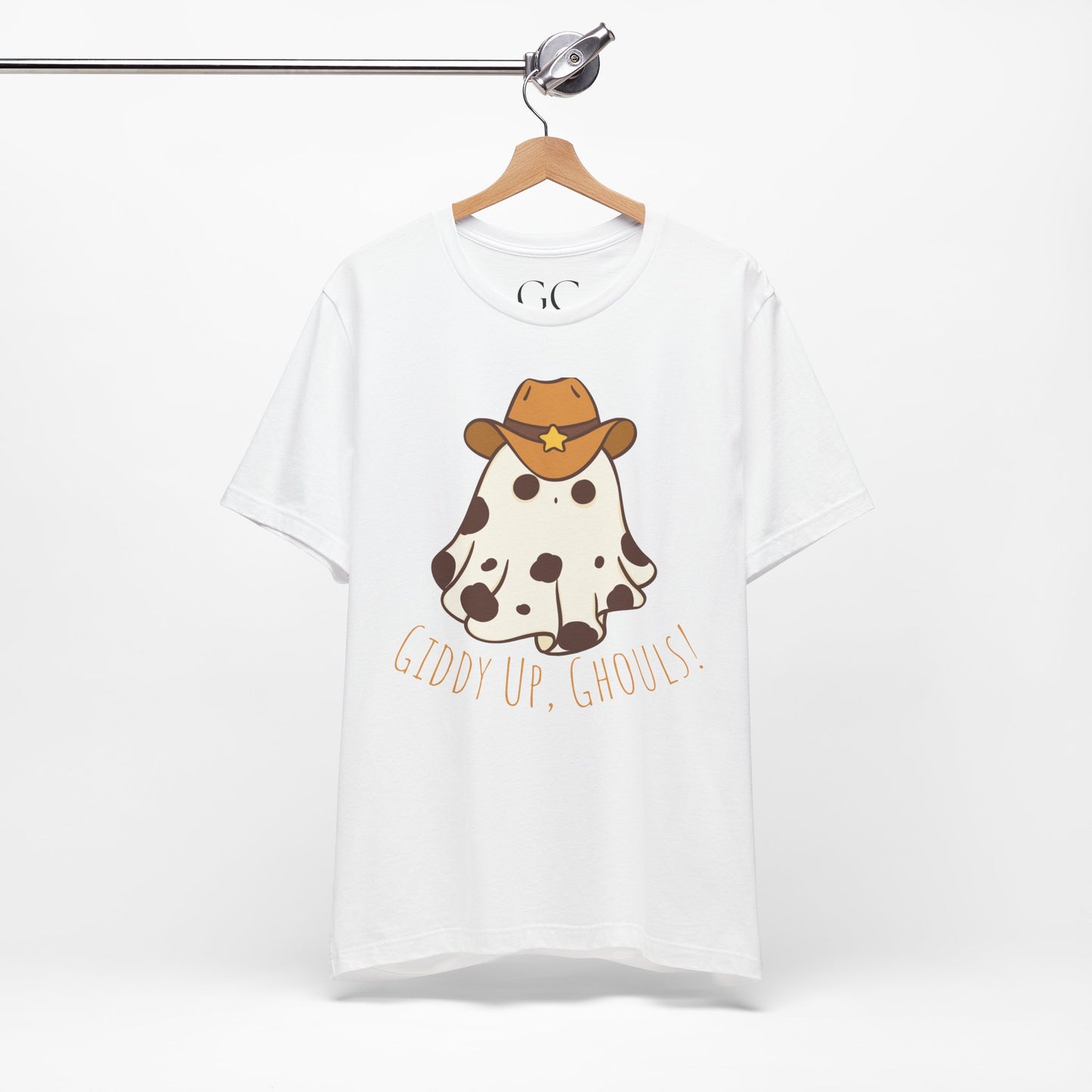Giddy Up, Ghouls! – Cowboy Ghost Halloween Tee