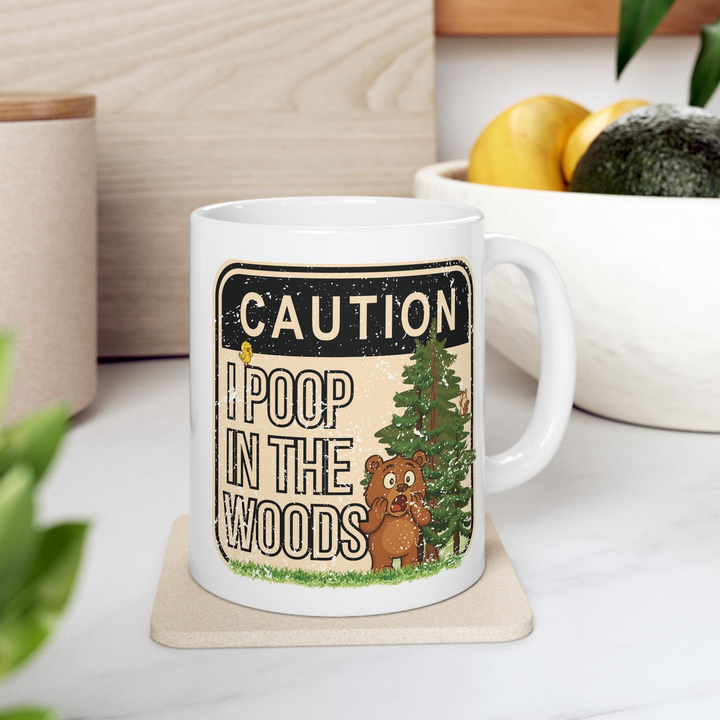I Poop in the Woods Mug | Funny Camping Coffee Cup | Nature Lover Gift