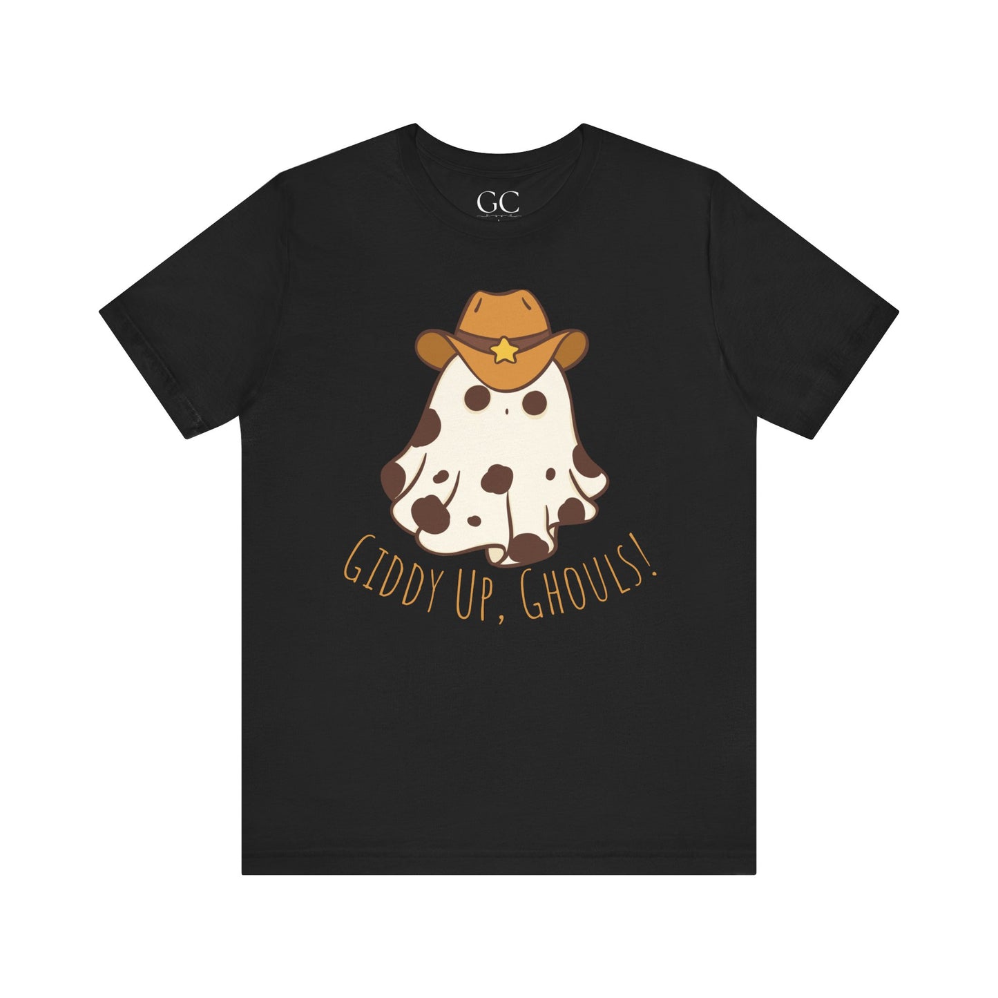 Giddy Up, Ghouls! – Cowboy Ghost Halloween Tee