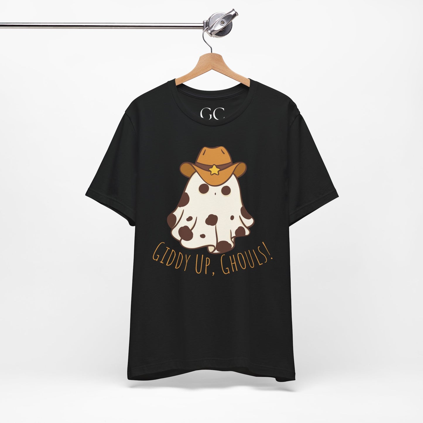 Giddy Up, Ghouls! – Cowboy Ghost Halloween Tee