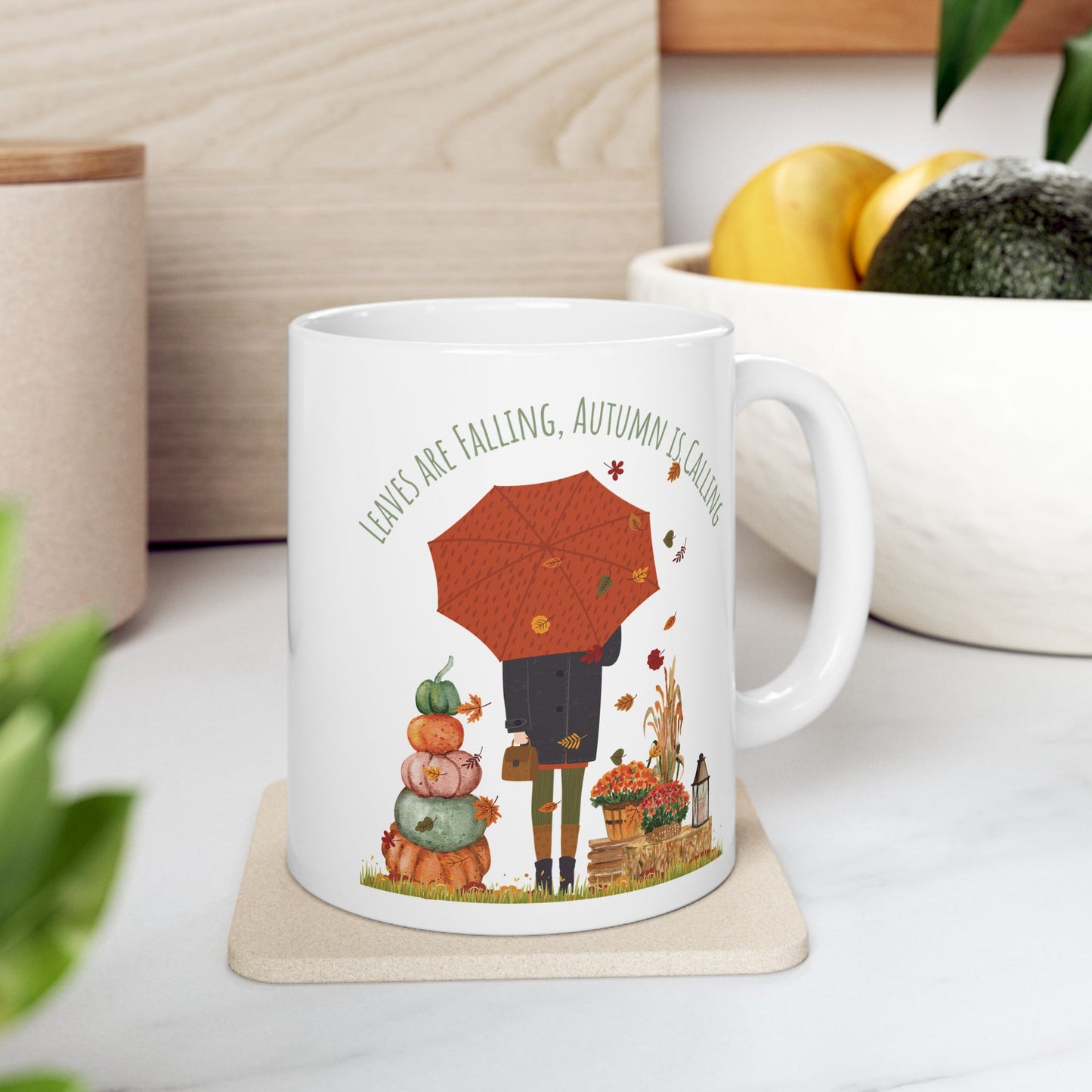 Leaves Are Falling, Autumn Is Calling – Cozy Fall Mug