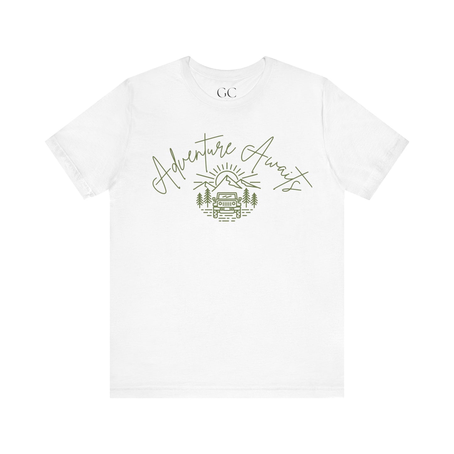 Adventure Awaits T-Shirt | Outdoorsy Tee for Nature Lovers | Jeep + Mountain Design