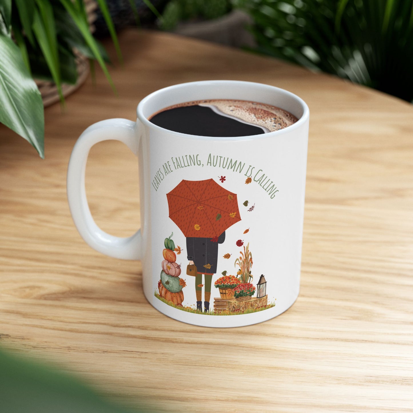 Leaves Are Falling, Autumn Is Calling – Cozy Fall Mug