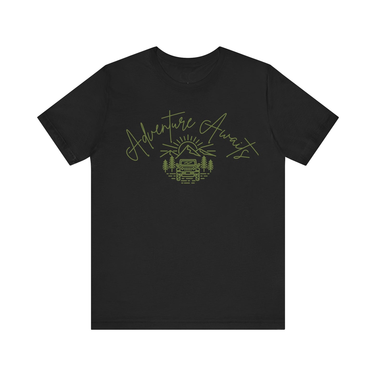 Adventure Awaits T-Shirt | Outdoorsy Tee for Nature Lovers | Jeep + Mountain Design