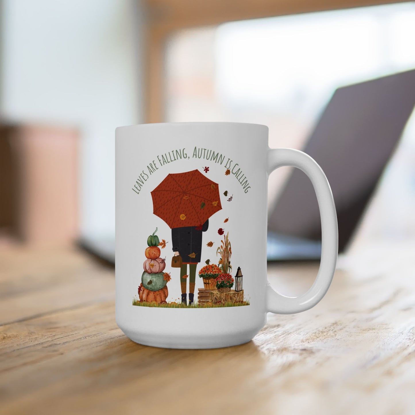 Leaves Are Falling, Autumn Is Calling – Cozy Fall Mug
