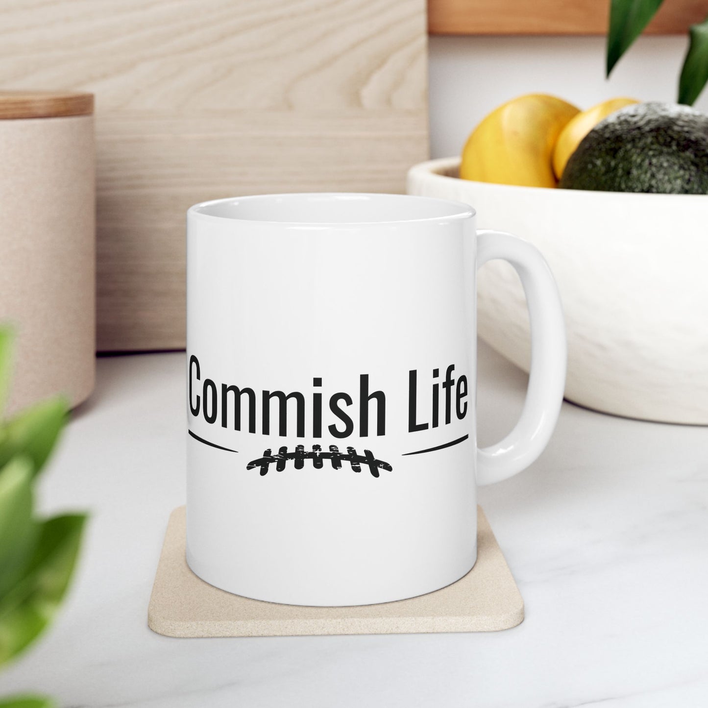Commish Life Mug | Fantasy Football League Commissioner Coffee Cup