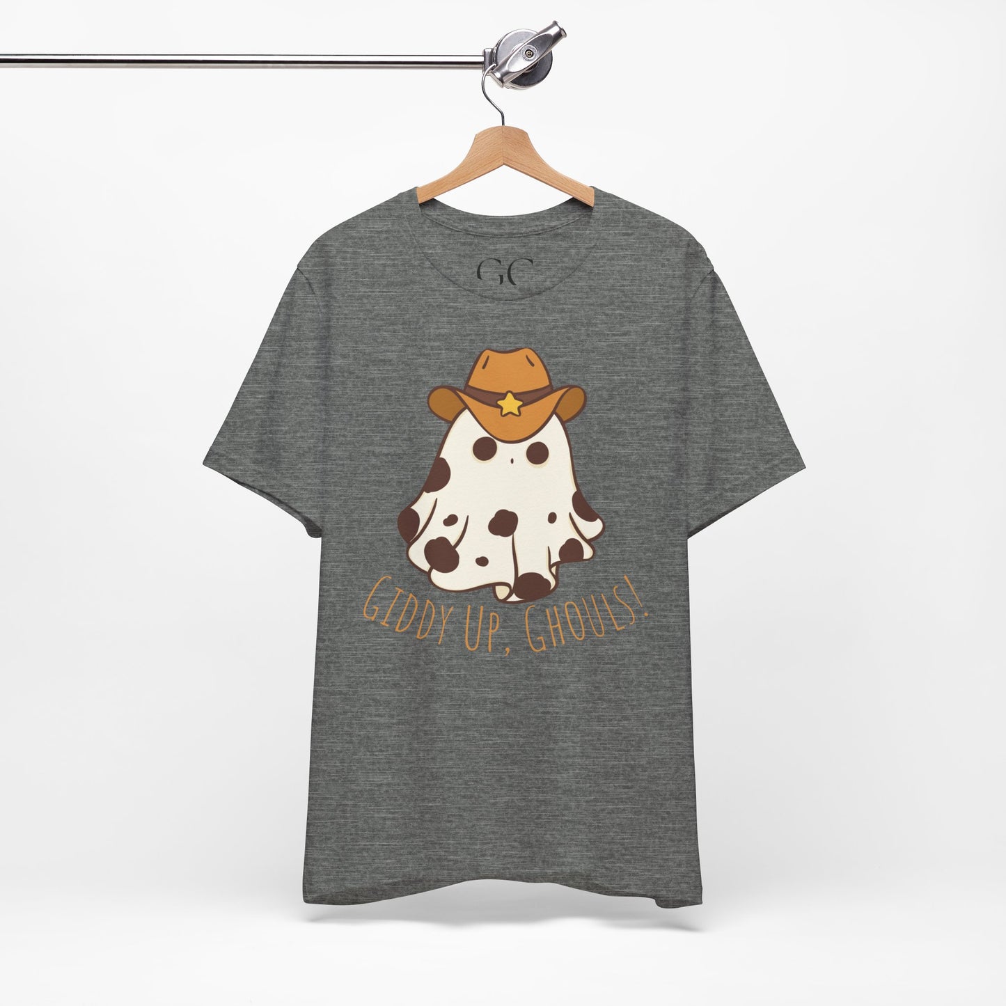 Giddy Up, Ghouls! – Cowboy Ghost Halloween Tee