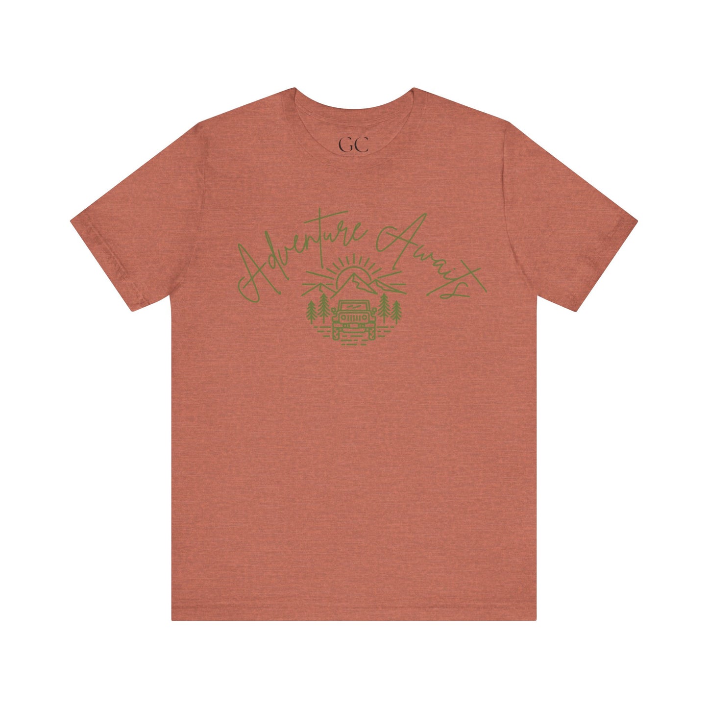 Adventure Awaits T-Shirt | Outdoorsy Tee for Nature Lovers | Jeep + Mountain Design