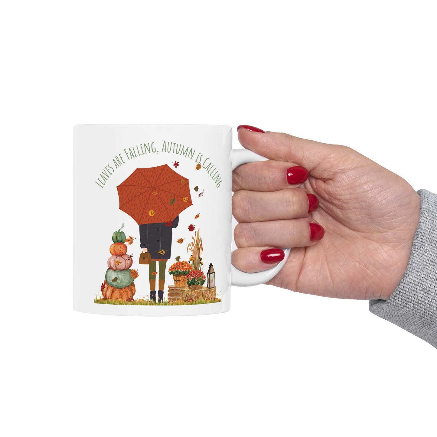 Leaves Are Falling, Autumn Is Calling – Cozy Fall Mug