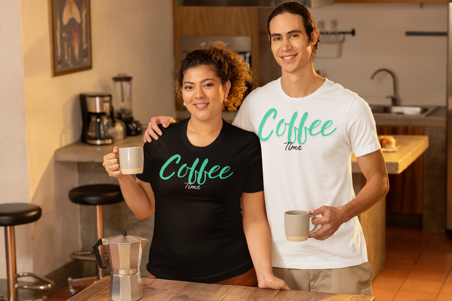 Coffee Time T-Shirt | Casual Coffee Lover Tee | Gift for Caffeine Fans