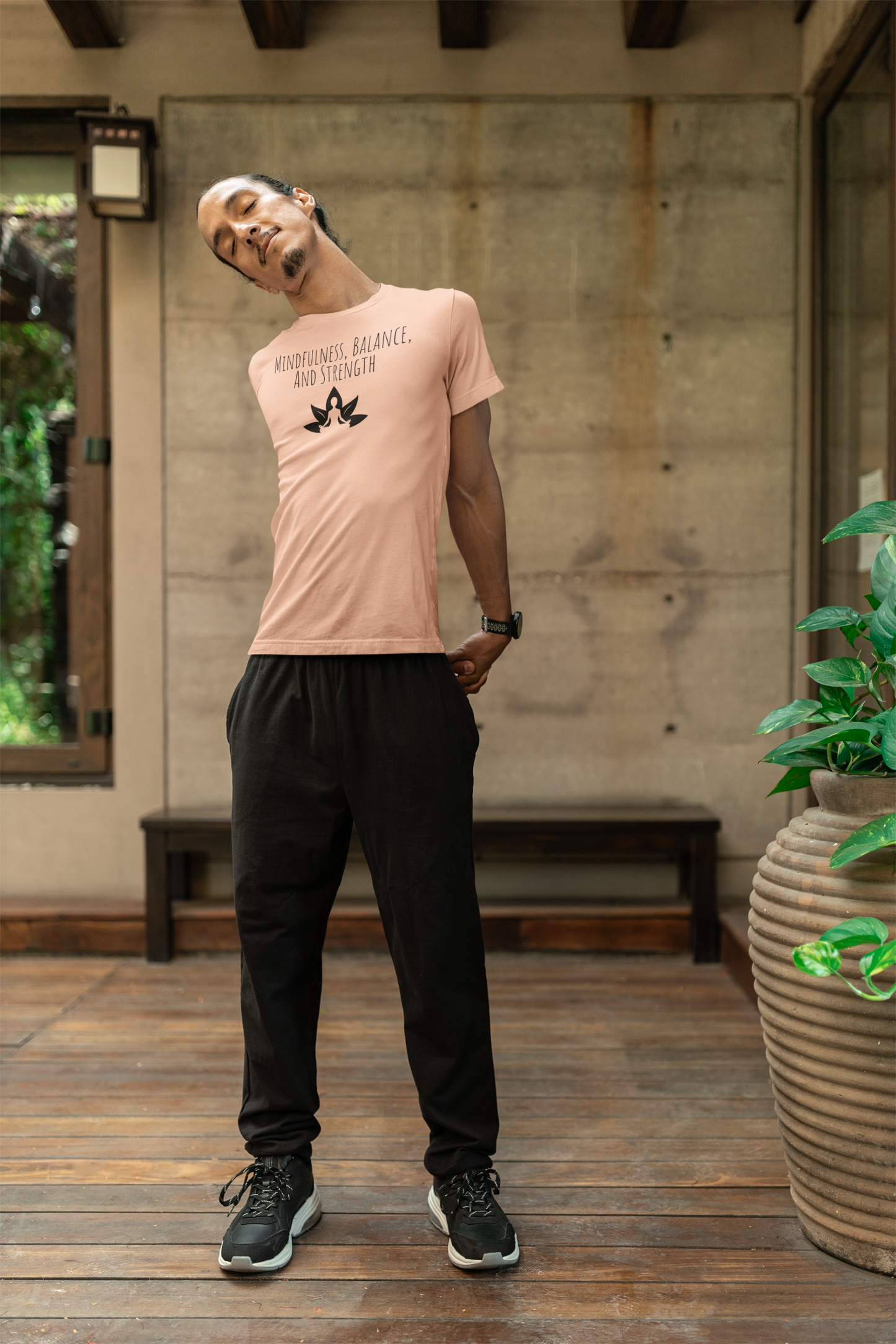 Mindfulness Yoga T-Shirt | Lotus Flower Balance Tee | Gift for Yogis & Wellness Lovers