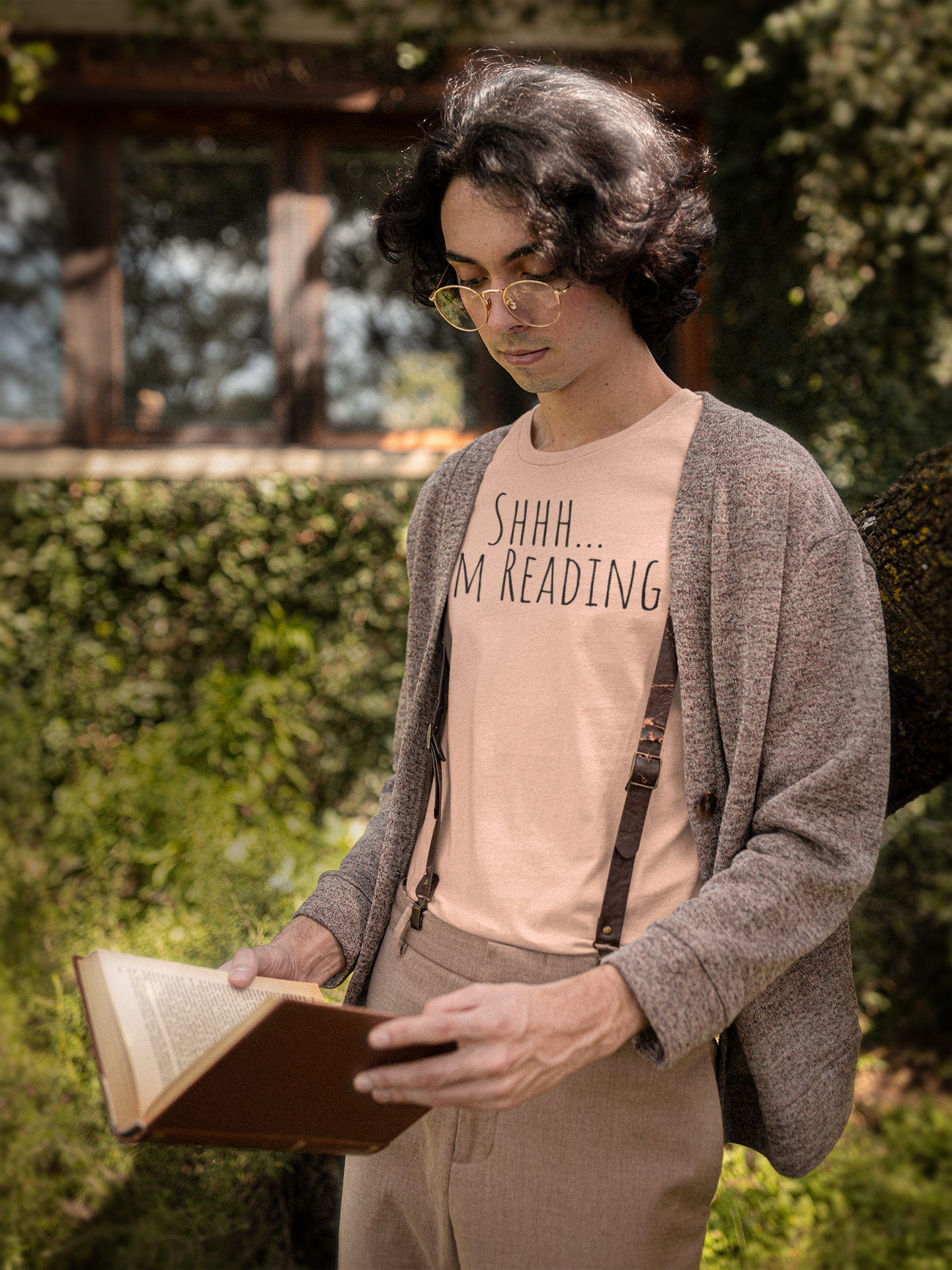 Shhh... I’m Reading! T-Shirt | Funny Book Lover Tee | Gift for Readers & Introverts