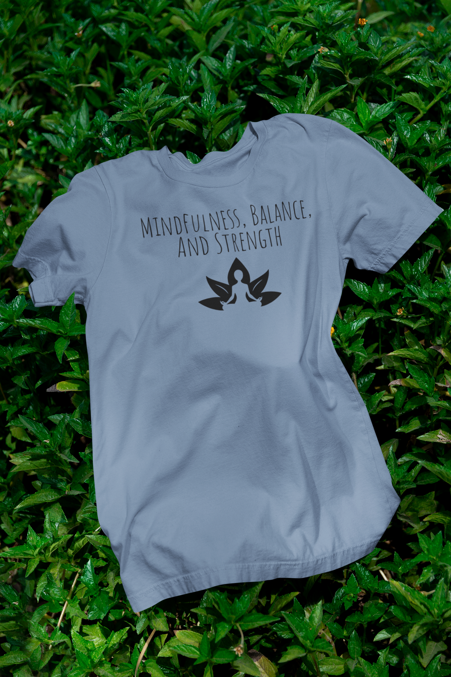 Mindfulness Yoga T-Shirt | Lotus Flower Balance Tee | Gift for Yogis & Wellness Lovers