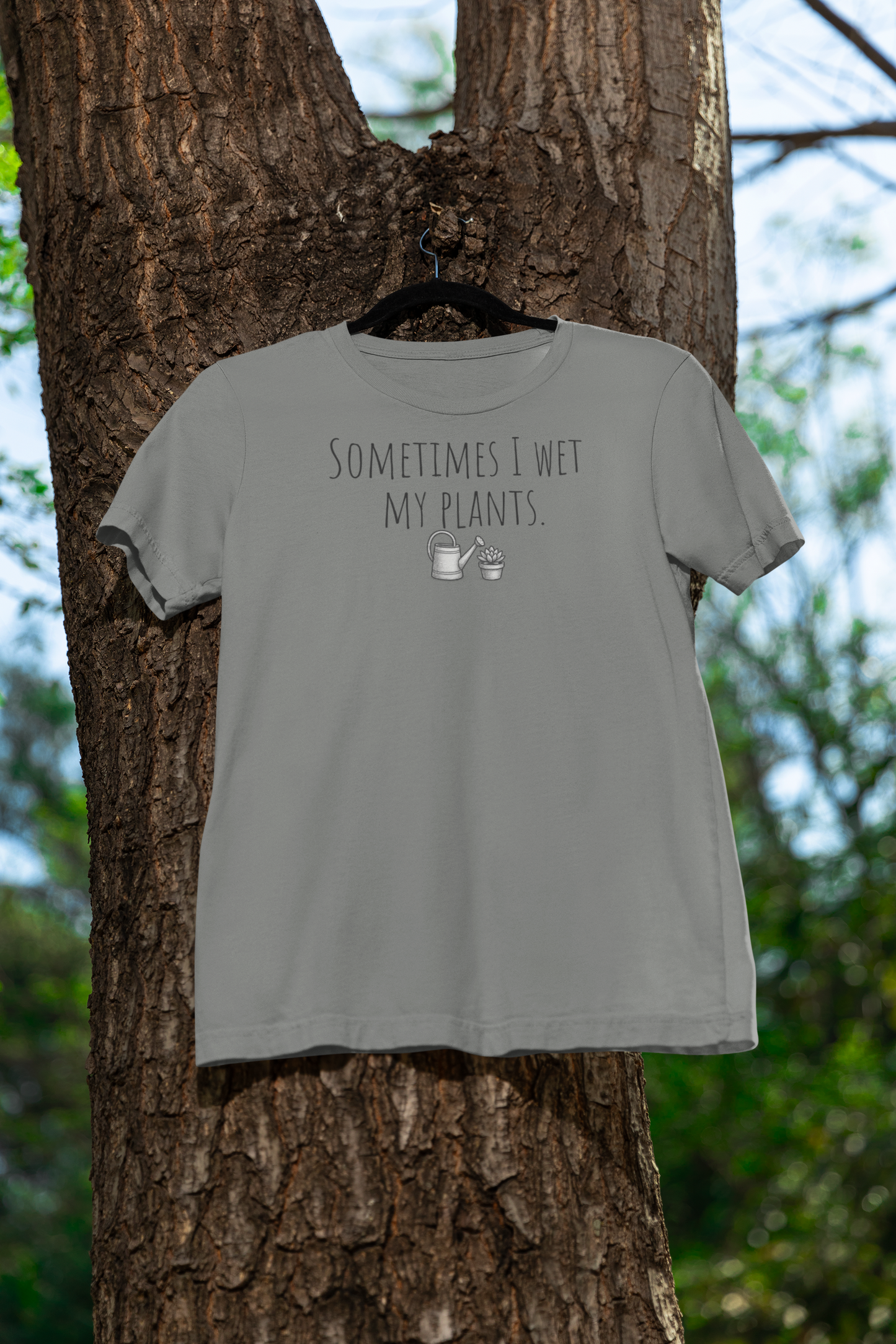 Sometimes I Wet My Plants T-Shirt | Funny Plant Lover Tee | Garden Humor Shirt