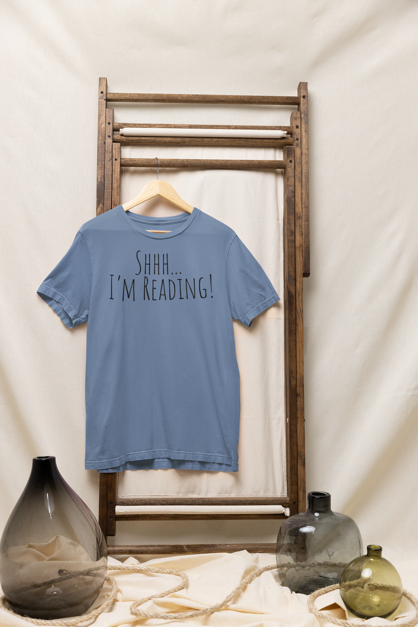 Shhh... I’m Reading! T-Shirt | Funny Book Lover Tee | Gift for Readers & Introverts