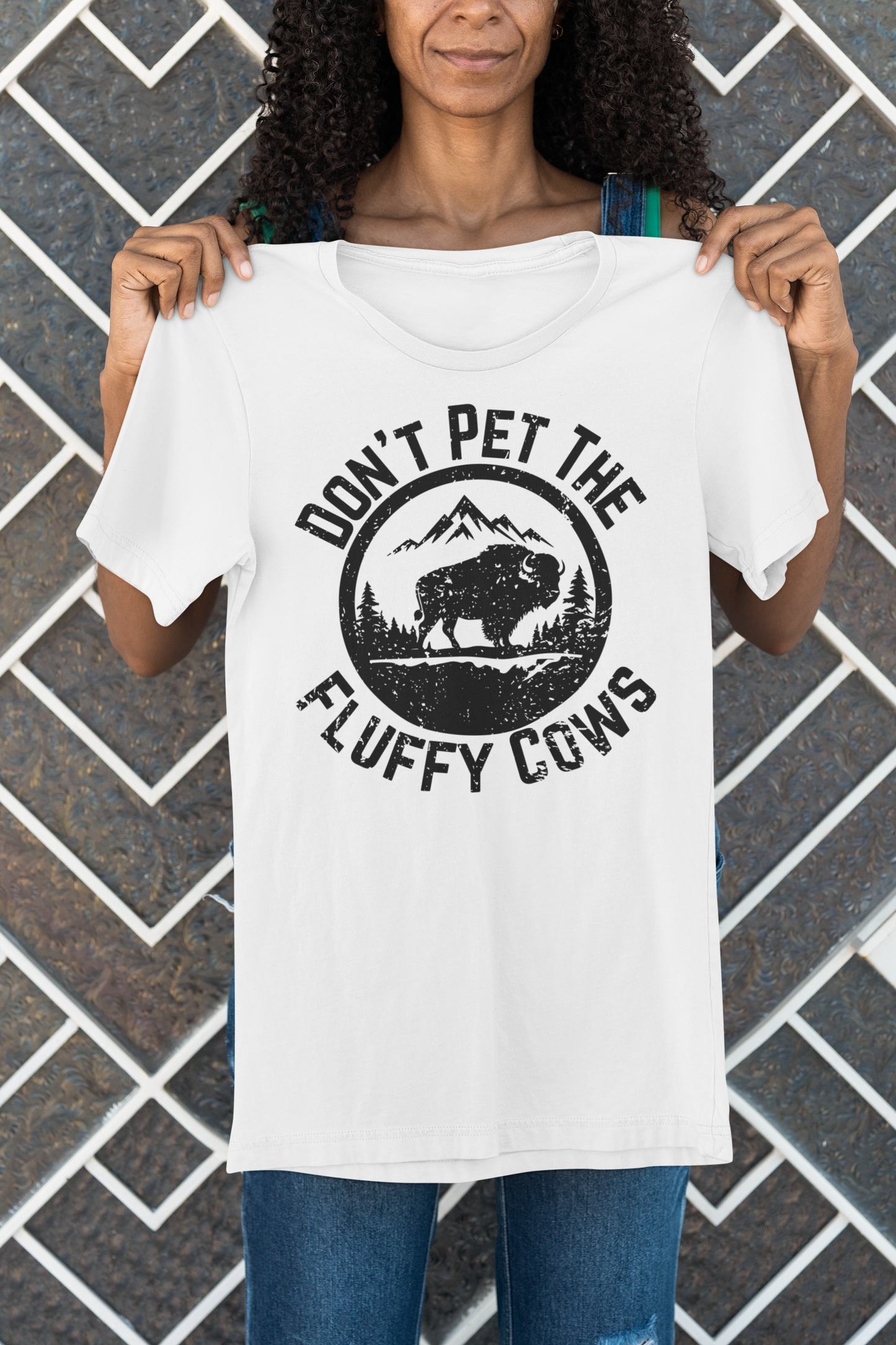 Don’t Pet the Fluffy Cows T-Shirt | Funny National Park Wildlife Tee