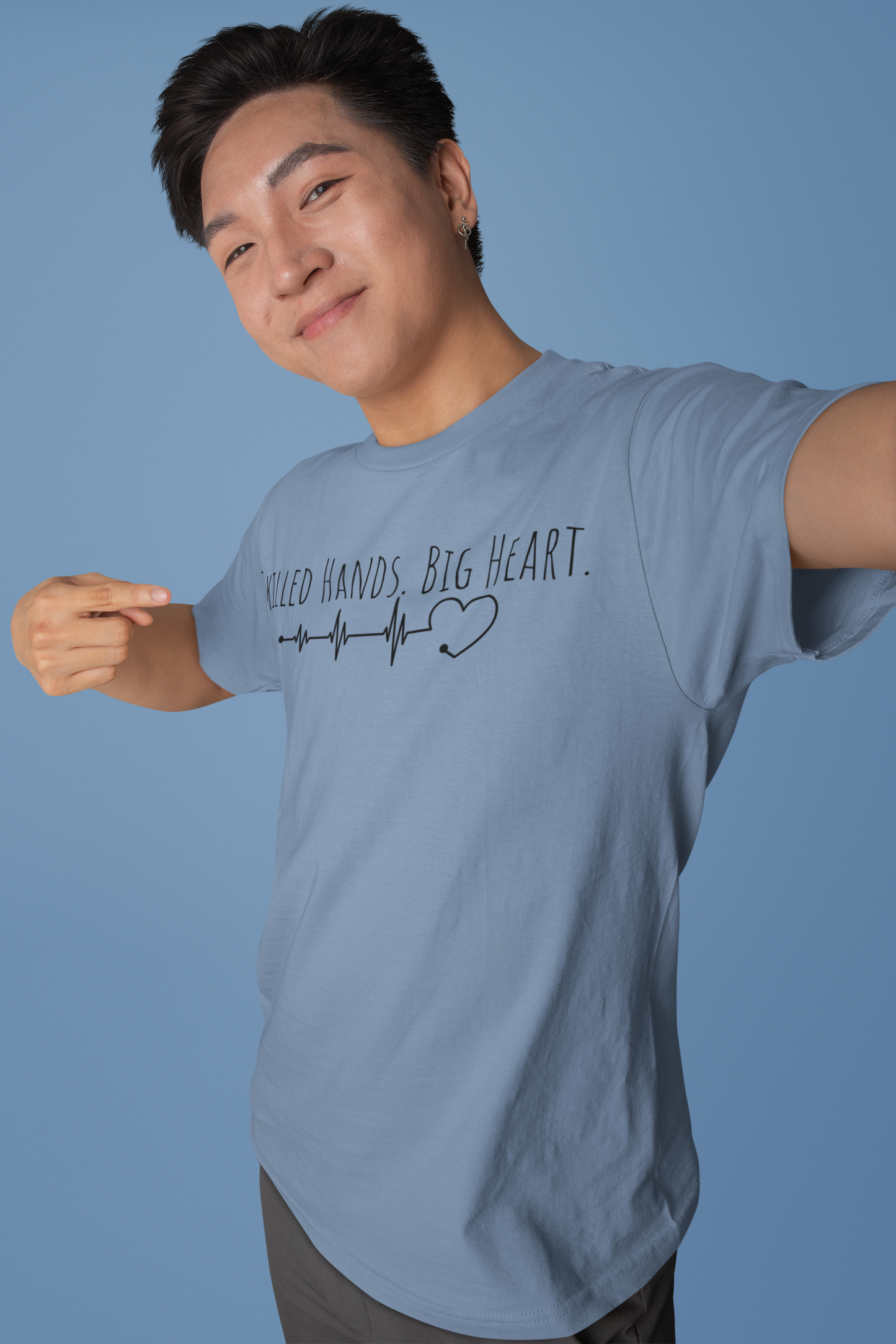 Skilled Hands Big Heart T-Shirt | Medical Professional Tee | Gift for Healthcare Workers