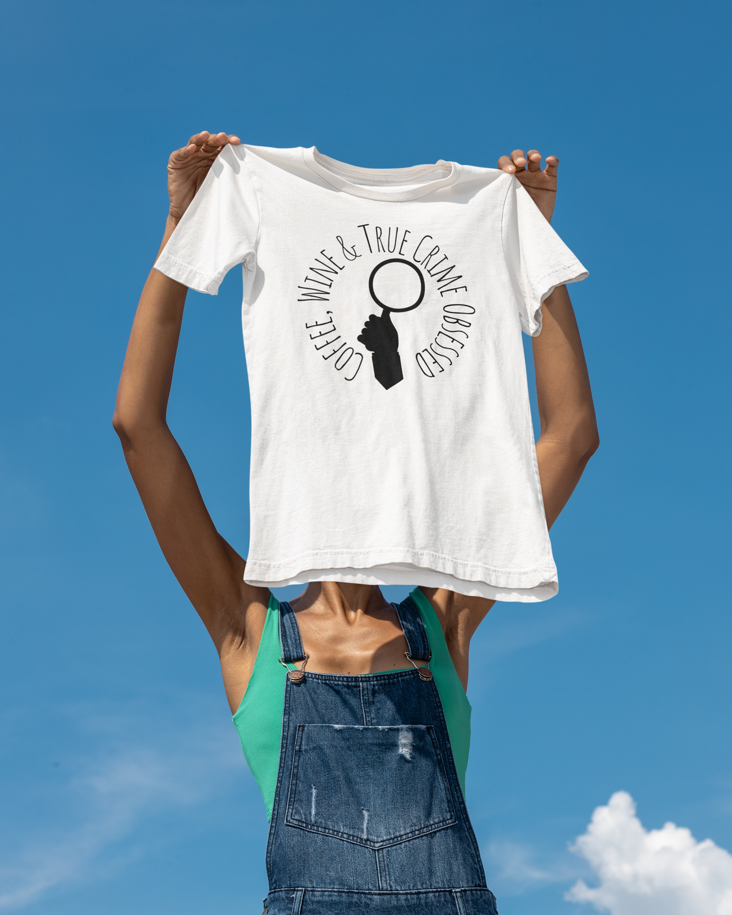 Coffee, Wine & True Crime Obsessed T-Shirt | Cozy Tee for Crime Doc Fans