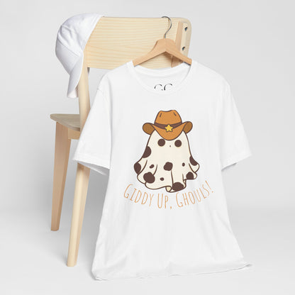 Giddy Up, Ghouls! – Cowboy Ghost Halloween Tee