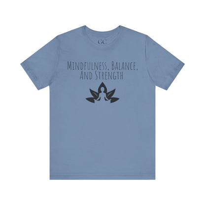 Mindfulness Yoga T-Shirt | Lotus Flower Balance Tee | Gift for Yogis & Wellness Lovers