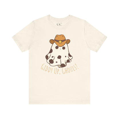 Giddy Up, Ghouls! – Cowboy Ghost Halloween Tee