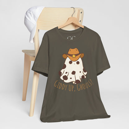 Giddy Up, Ghouls! – Cowboy Ghost Halloween Tee