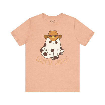 Giddy Up, Ghouls! – Cowboy Ghost Halloween Tee