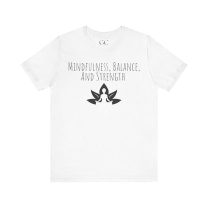 Mindfulness Yoga T-Shirt | Lotus Flower Balance Tee | Gift for Yogis & Wellness Lovers