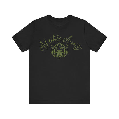 Adventure Awaits T-Shirt | Outdoorsy Tee for Nature Lovers | Jeep + Mountain Design