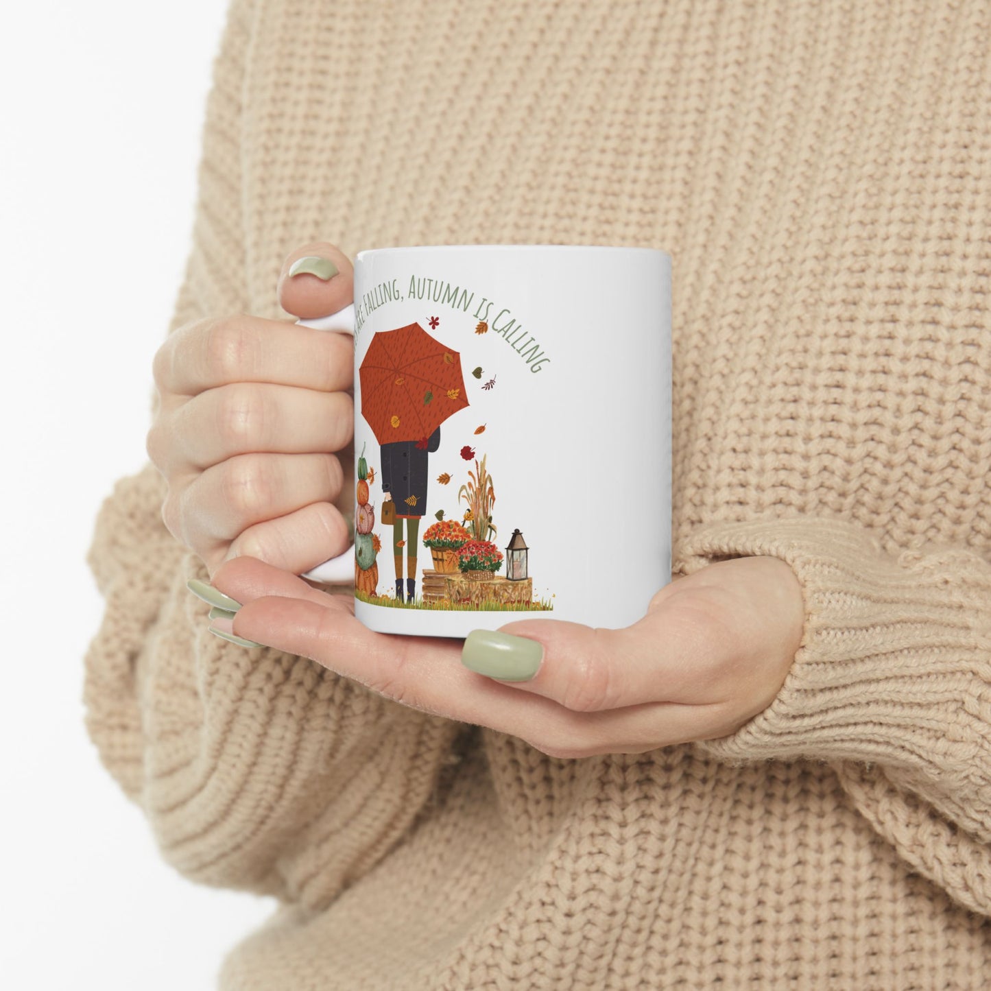 Leaves Are Falling, Autumn Is Calling – Cozy Fall Mug