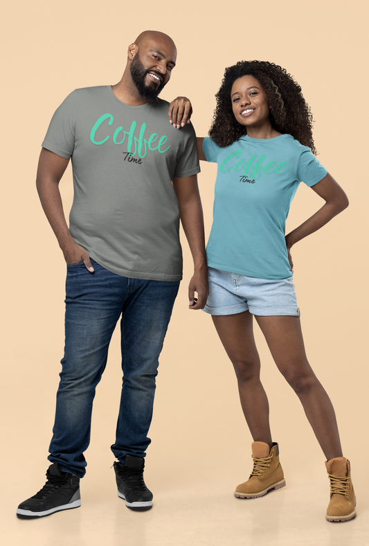 Coffee Time T-Shirt | Casual Coffee Lover Tee | Gift for Caffeine Fans