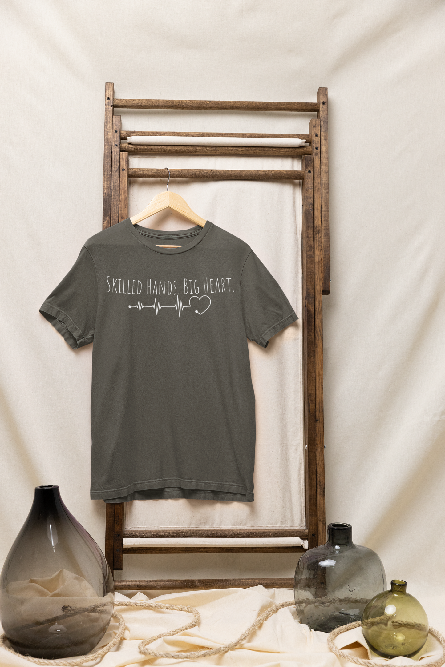 Skilled Hands Big Heart T-Shirt | Medical Professional Tee | Gift for Healthcare Workers