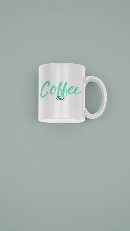 Coffee Time Mug | Fun Coffee Lover Cup | Gift for Caffeine Addicts